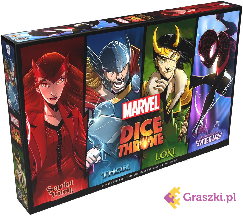 Dice Throne Marvel: Box 1 (Scarlet Witch, Thor, Loki, Spider-Man) PRZEDSPRZEDAŻ